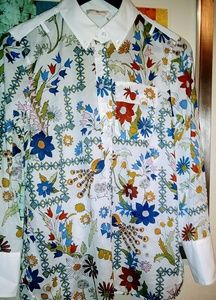 NWT Tory Burch Brigitte Blouse Shirt Size 2